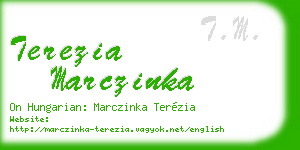 terezia marczinka business card